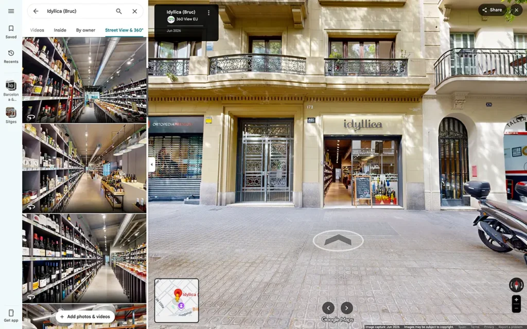Idyllica Wine Store Street View Affter